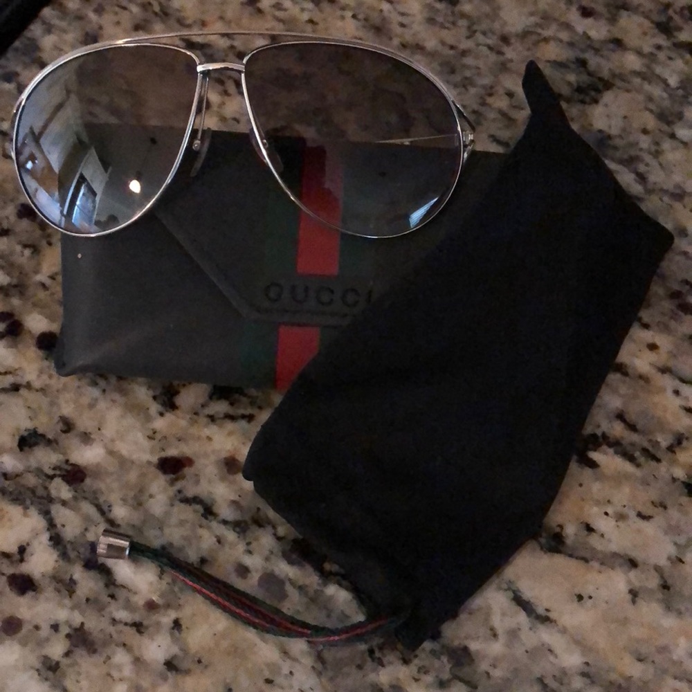 Gucci Aviators with case